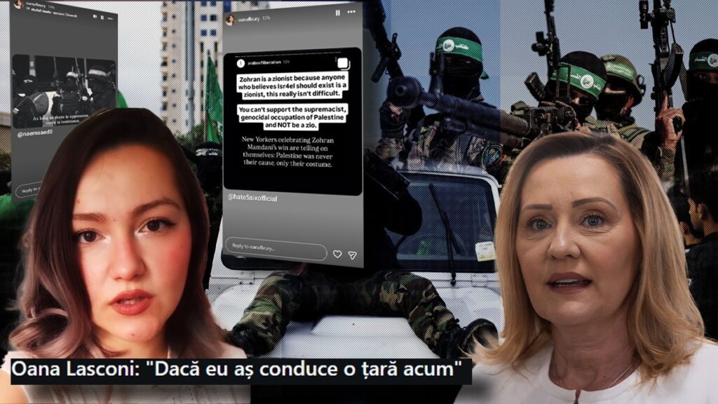 Fiica Elenei Lasconi vrea înarmarea Hamas până în dinți. Oana Lasconi a distribuie mesaje radicale împotriva existenței Israelului