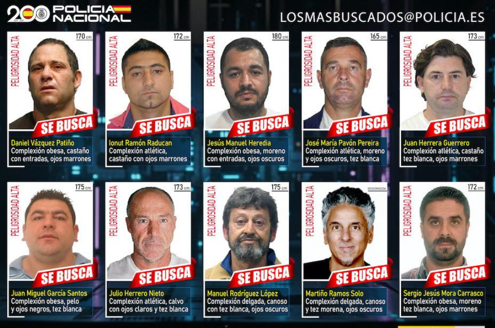 Un român pe lista celor mai căutați infractori din Spania: Ionuț Răducan, fugar extrem de periculos