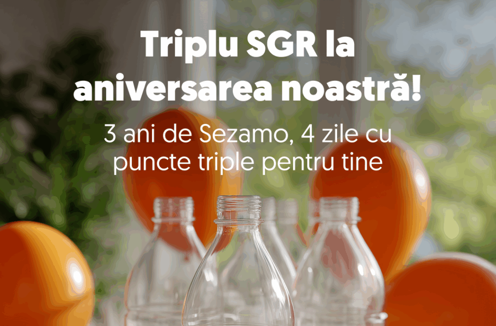 Sezamo aniversează 3 ani și sărbătorește cu triplu SGR și reduceri de până la 70%