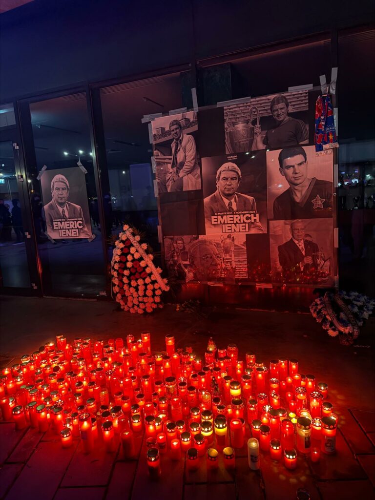 „Altar” în Ghencea pentru Emeric Ienei. Suporterii și-au luat rămas bun de la marele antrenor