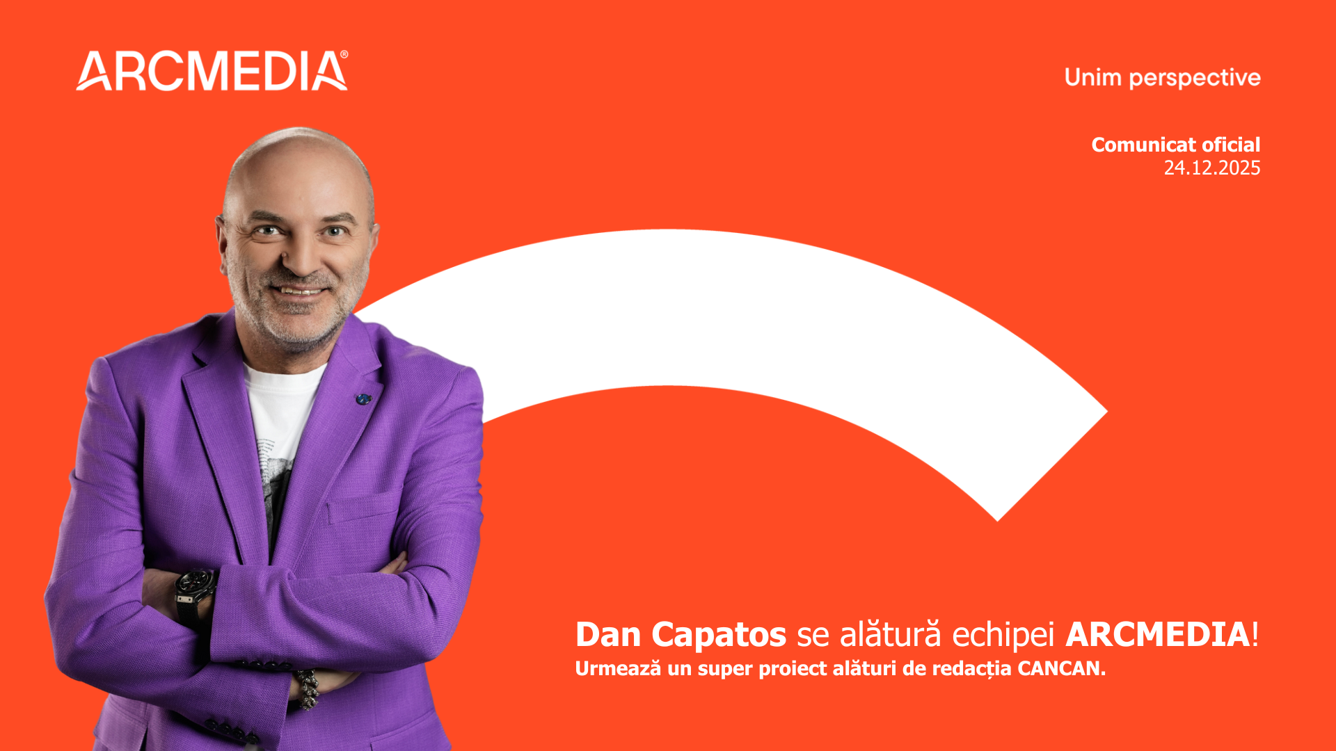 Dan Capatos va face parte din echipa CANCAN începând cu ianuarie 2026.
