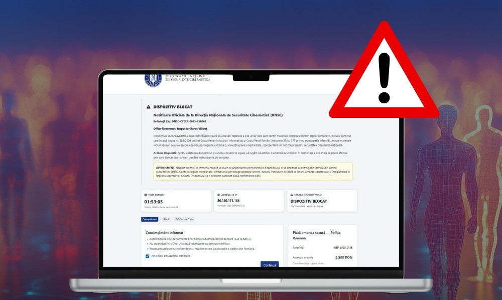 Tentative de fraudă pe site-uri pentru adulți. Avertismentul DNSC