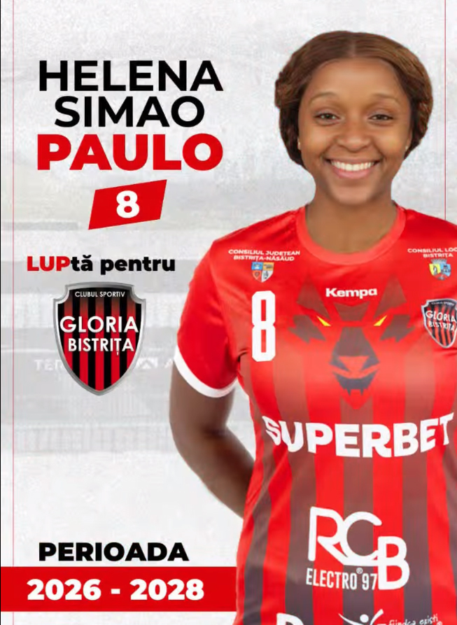 Gloria Bistrița anunță transferul handbalistei angoleze Helena Paulo, din sezonul viitor