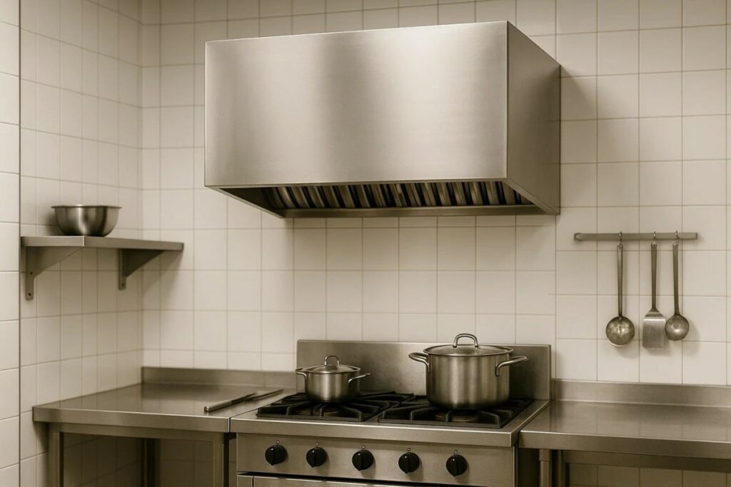 Hota inox profesională. Iată când este recomandat un model cubic de perete! (P)