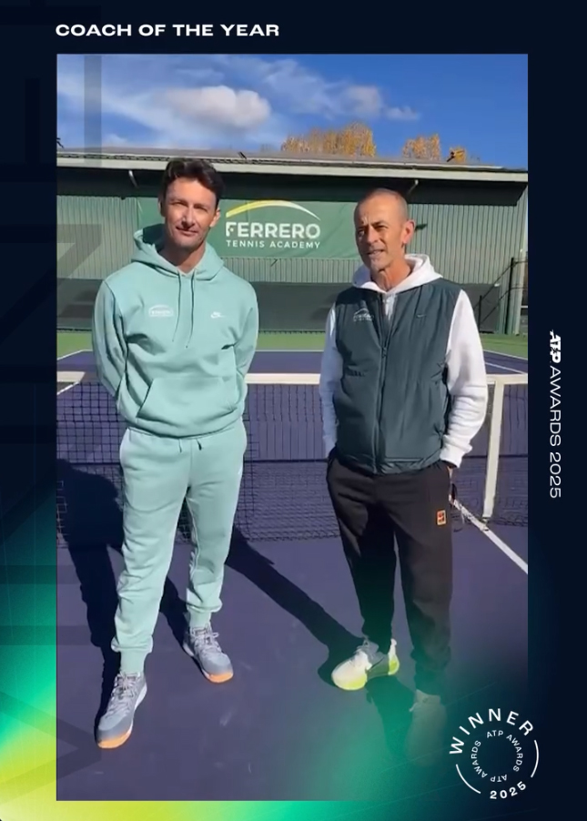 Juan Carlos Ferrero și Samuel López, care îl pregătesc pe Carlos Alcaraz, desemnați antrenorii anului de ATP