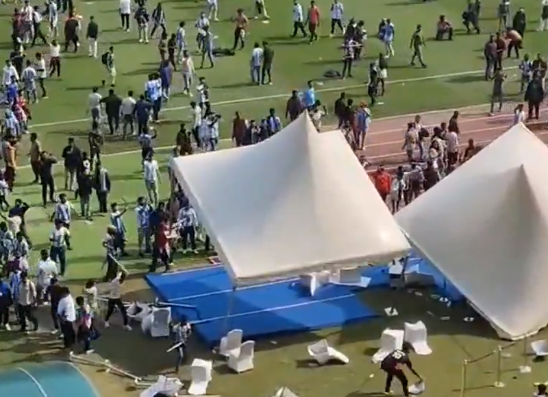 Lionel Messi India Tour, incidente