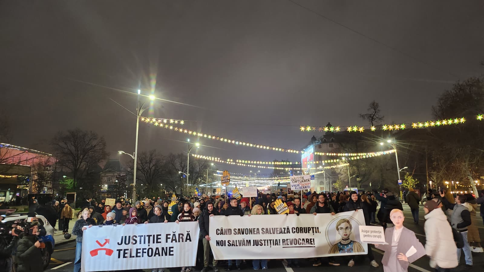 Proteste pentru justiția independentă în București