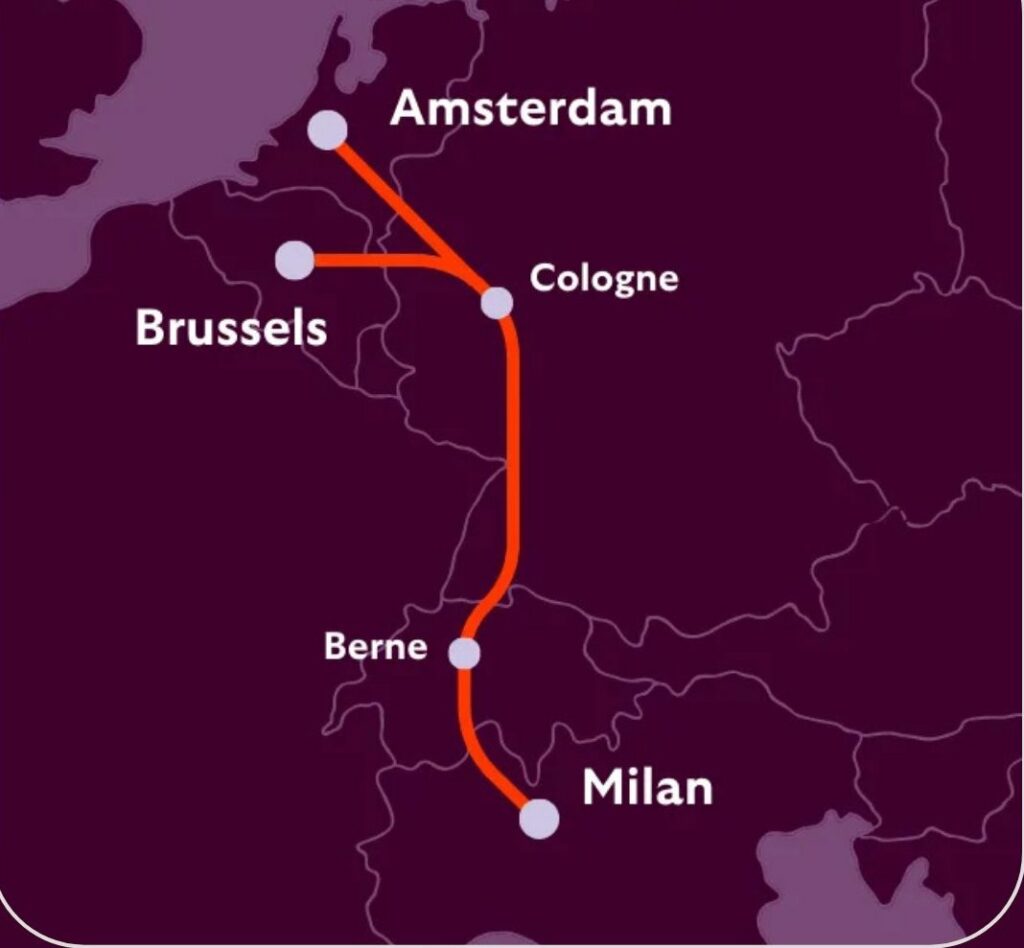 Cursa feroviară de noapte care te duce rapid din Olanda în Italia