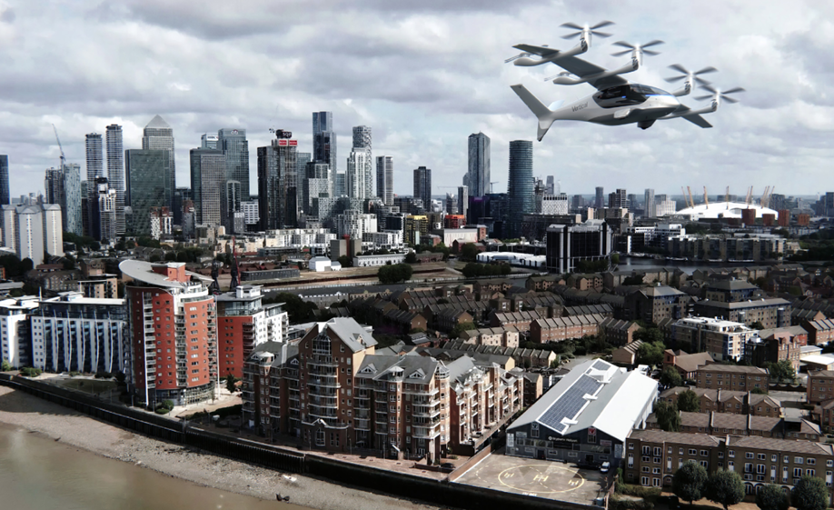 Transport rapid la aeroport: Capitala din Europa care plănuiește să aibă taxiuri zburătoare în trei ani