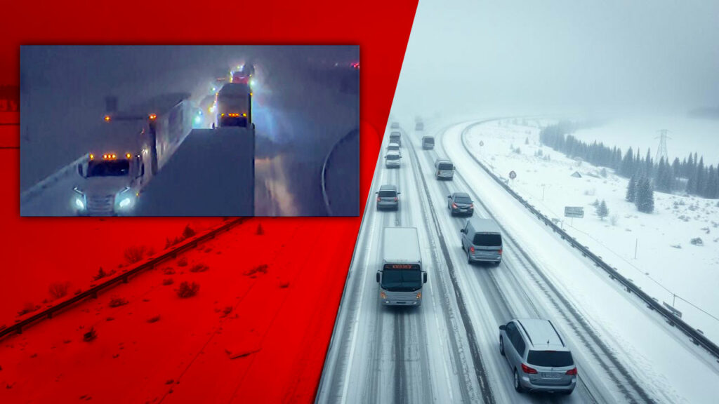 Ambuteiaj uriaș de 85 km pe Autostrada Baikal: Șoferi blocați ore în șir la –18 °C