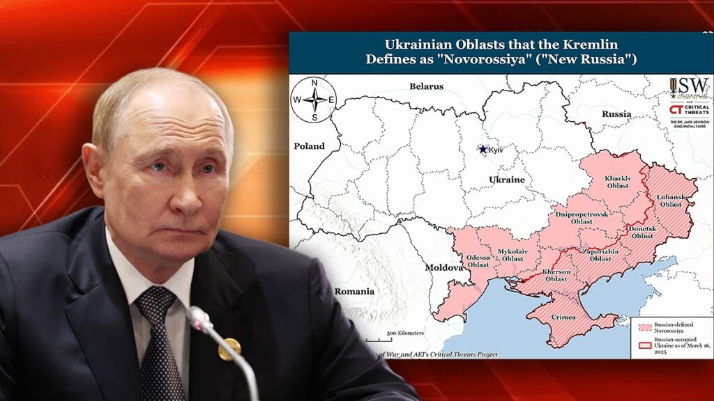 Planul lui Putin pentru „Noua Rusie” cuprinde regiuni învecinate cu România. Liderul rus amenință că va cuceri teritoriile prin orice mijloace