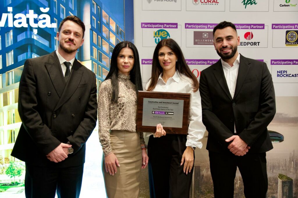 North Bucharest Investments, desemnată Best Residential Real Estate Agency of the Year la Gala CIJ Awards 2025