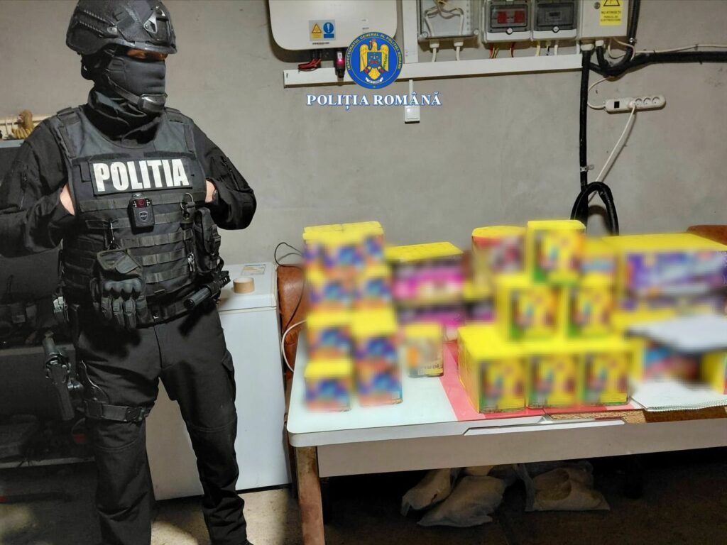 Peste 50 de tone de petarde și artificii, confiscate de polițiști înainte de sărbători