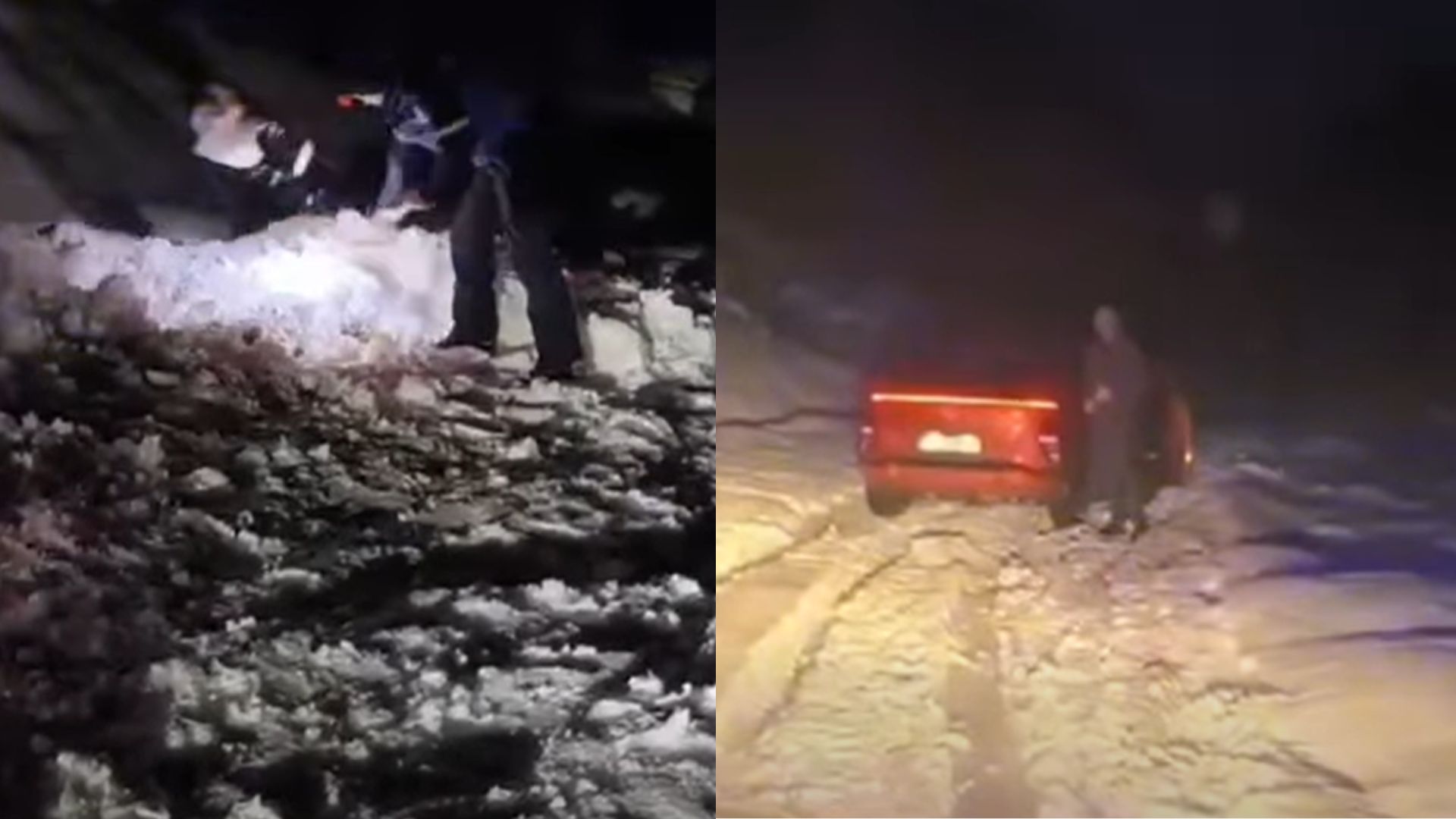 O familie cu doi copii din Alba a rămas blocată în mașină din cauza nămeților