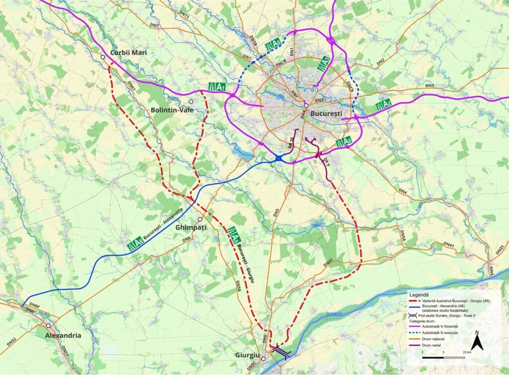 A început proiectarea primului drum de mare viteză dintre România și Bulgaria