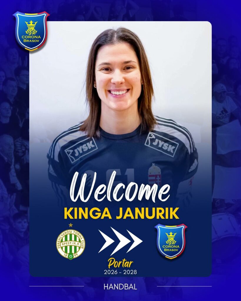 CSM Corona Brașov anunță transferul portarului Kinga Janurik, din vara anului 2026
