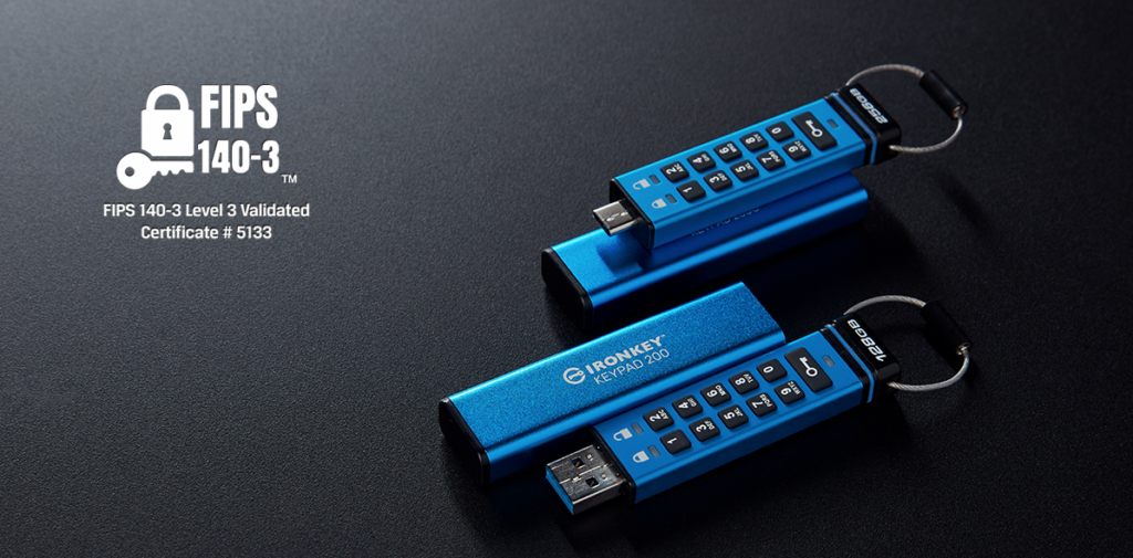 Kingston IronKey Keypad 200 obține certificarea NIST FIPS 140-3 Nivel 3