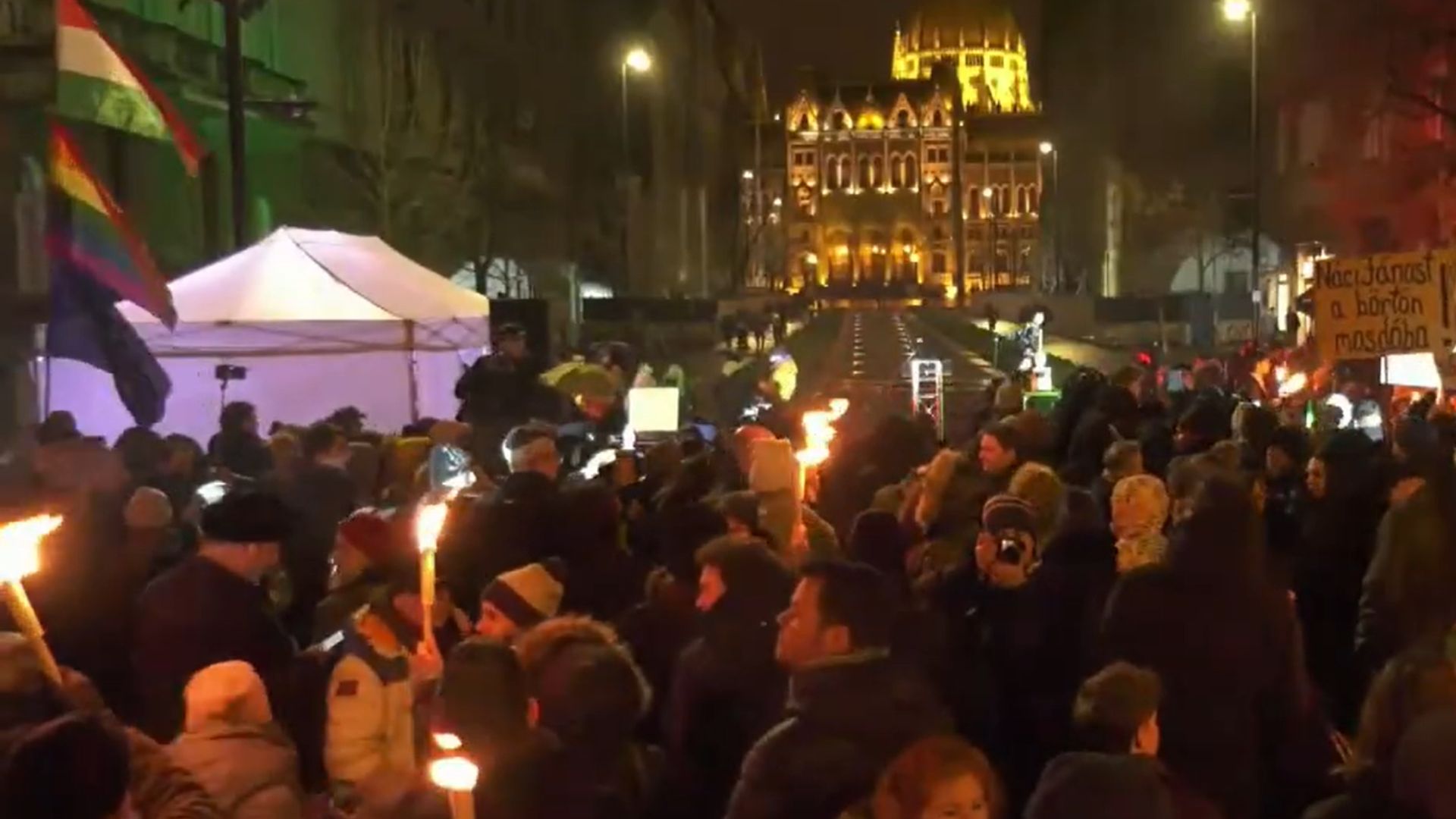 Protest la Budapesta după declarațiile lui Lázár