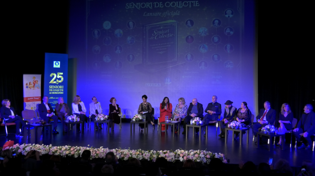 Albumul „Seniori de colecție” s-a lansat la Sala Luceafărul din București. Evenimentul a reunit nume emblematice din politică, sport, medicină, cultură și media