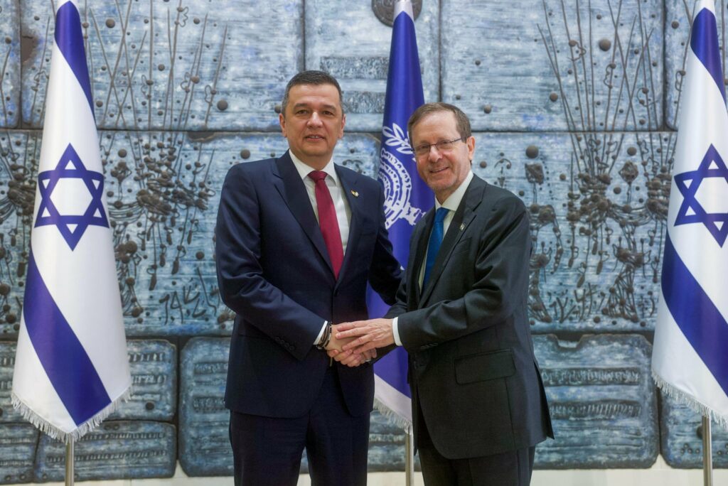Grindeanu a avut o întâlnire cu președintele Israelului, Isaac Herzog: „multe companii românești ar putea găsi aici oportunități de afaceri”