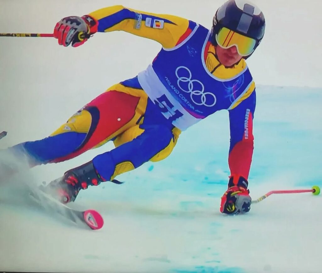 Alexandru Ștefănescu, pe locul 32 după prima manșă la slalom, în concursul de la Milano Cortina 2026