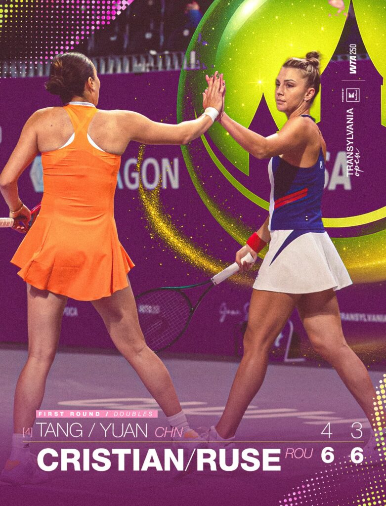 Perechea Cristian / Ruse elimină echipa cap de serie nr. 4 și avansează în sferturi la Transylvania Open