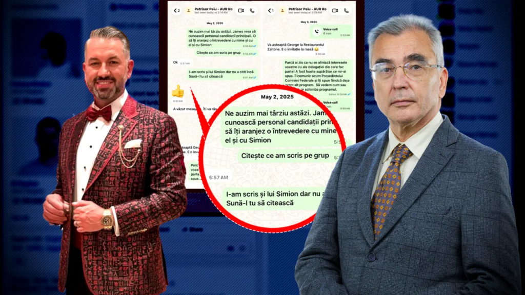 Dragoș Sprînceană reacționează și publică mesajele cu AUR, după declarațiile lui Petrișor Peiu la Gândul