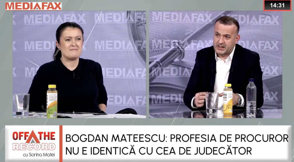 Bogdan Mateescu despre investigarea magistraților: „Eu nu am o problemă dacă procurorii își doresc să fie cercetați de DNA”