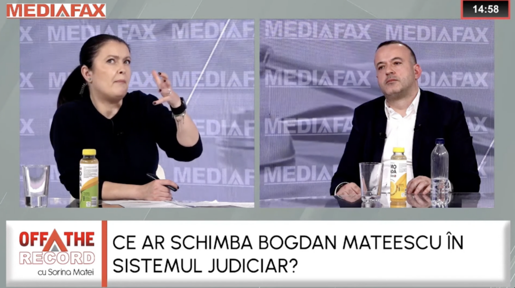 OFF The Record. Ce ar schimba în justiție fostul președinte al Consiliului Superior al Magistraturii, Bogdan Mateescu