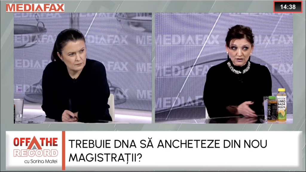 OFF The Record. Roxana Petcu, șefa Inspecției Judiciare: Funcțiile mari din parchete sunt singurele în care e implicat factorul politic