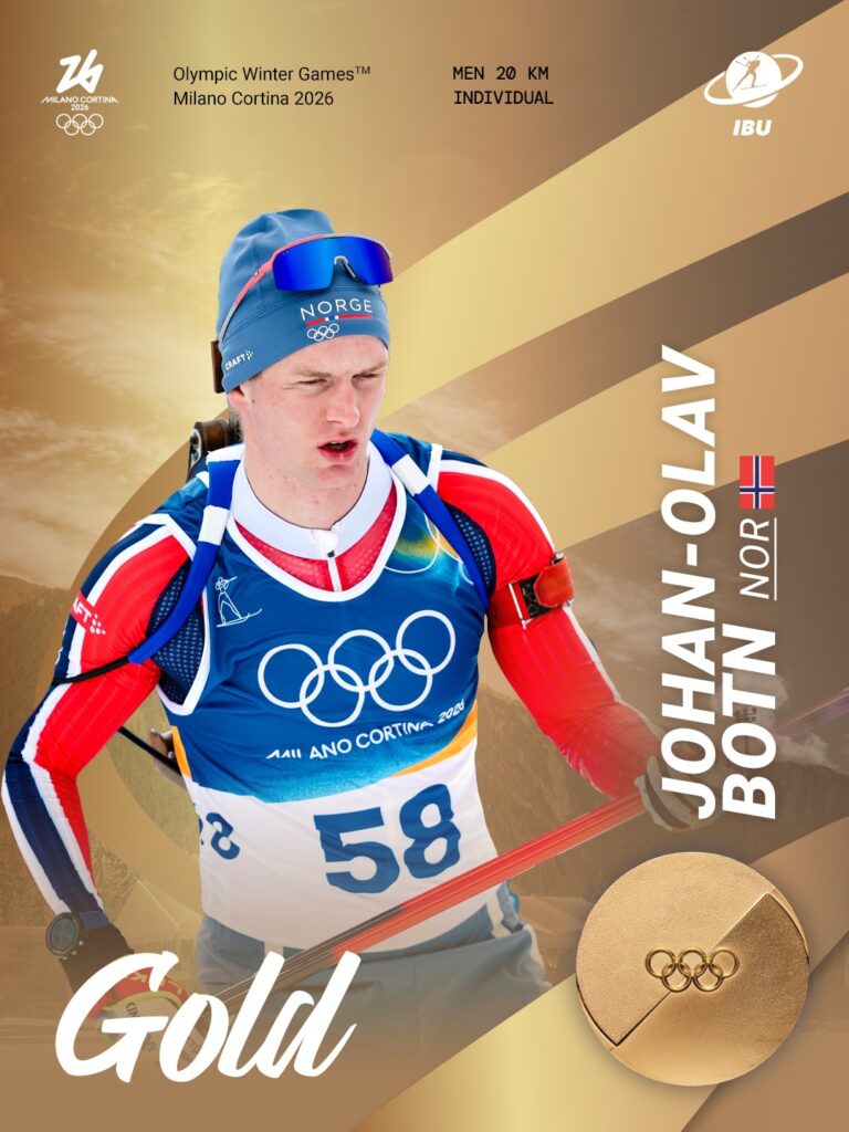 Milano Cortina 2026. Johan-Olav Botn cucerește aurul la biatlon 20 km; George Buta – în Top 40