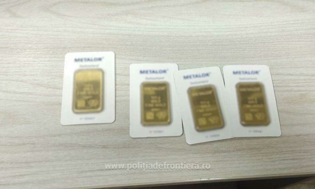 Un britanic a vrut să intre în România cu lingouri de aur ascunse în bagaje