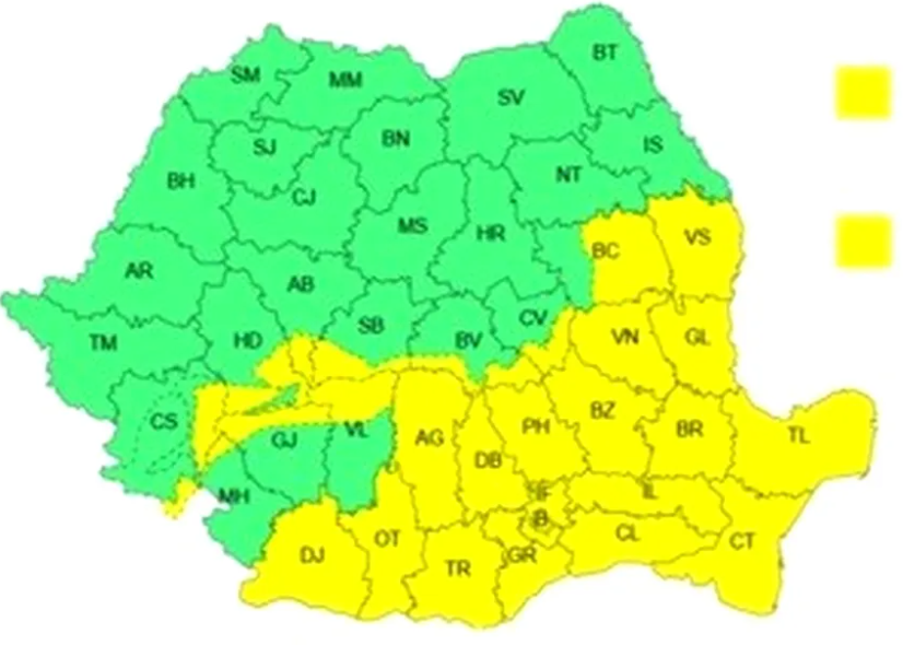 Zăpadă și viscol în Moldova, Muntenia și Dobrogea. Frigul și precipitațiile cuprind toată țara