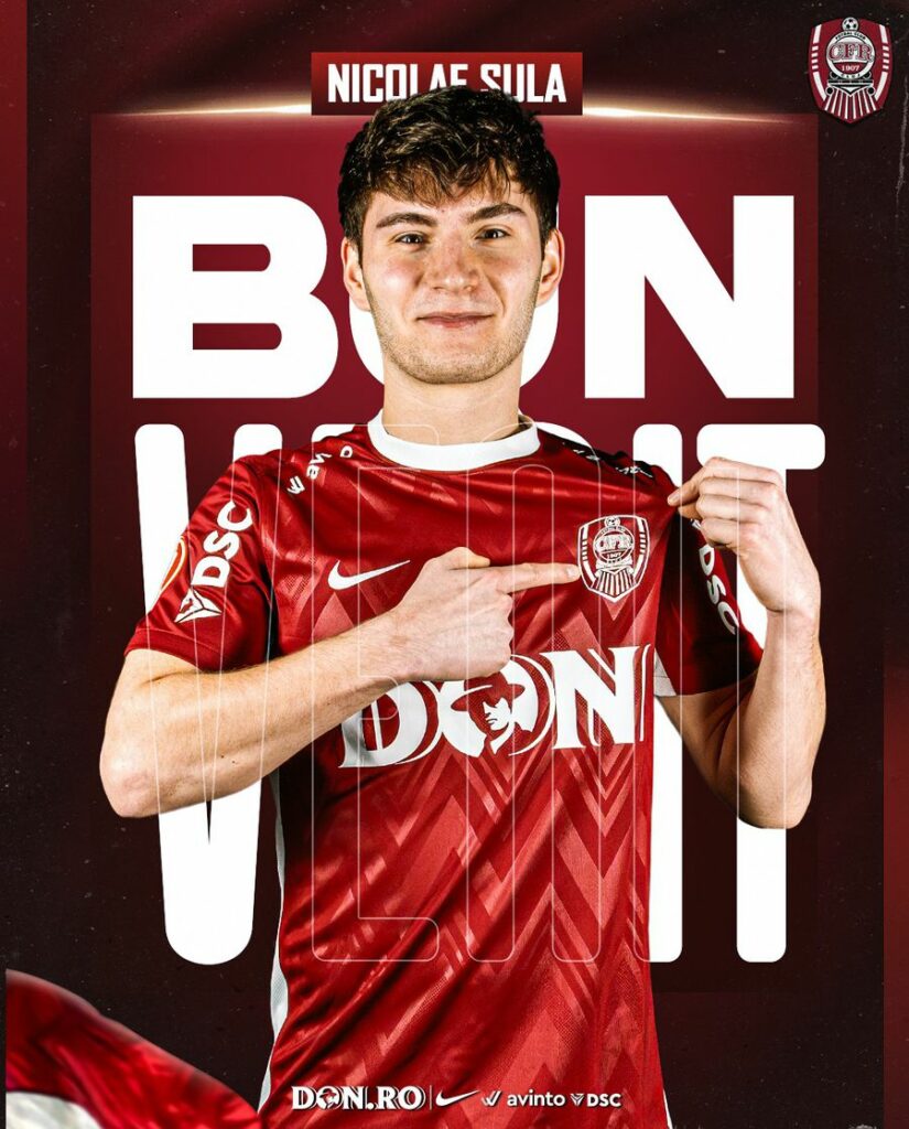 CFR Cluj anunță transferul unui atacant de 19 ani din Republica Moldova