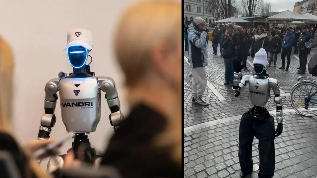 Bosnia prezintă „Roby”, primul robot umanoid, în centrul orașului Sarajevo