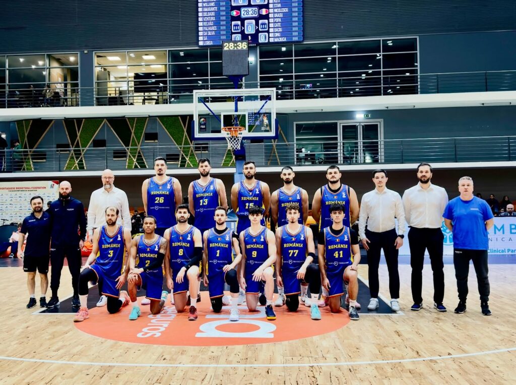 Naționala de baschet masculin a României pierde în Portugalia, în preliminariile Cupei Mondiale