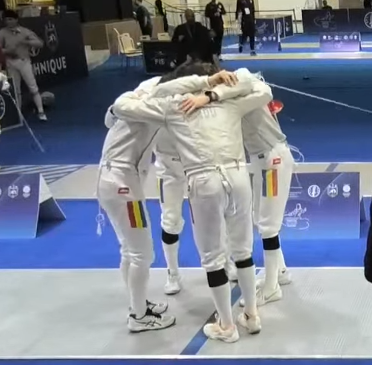 Echipa României de sabie masculin, locul 5 la Campionatul European de Scrimă U17 de la Tbilisi