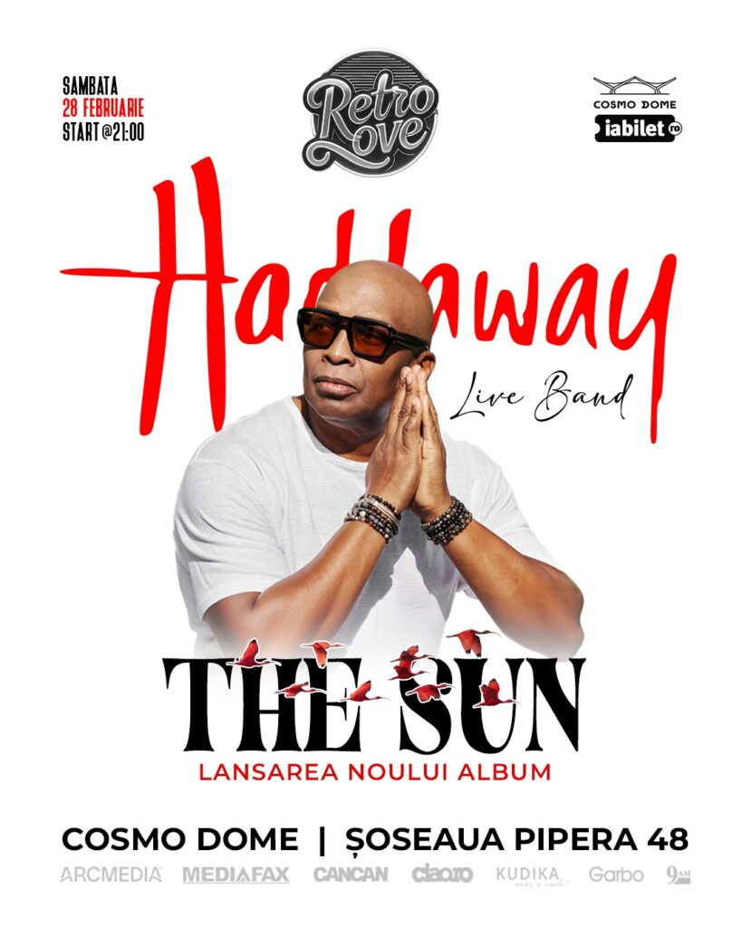 De la hiturile clasice la „The Sun”: Haddaway revine cu forță și ajunge pentru prima dată la București în 2026