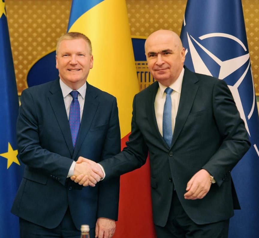 Prime Minister Ilie Bolojan, meeting with European Commissioner for Justice Michael McGrath