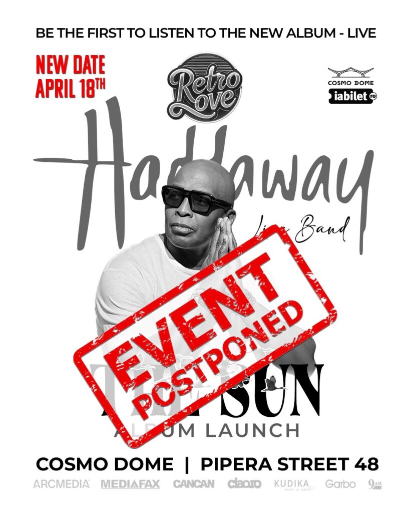 Concertul Haddaway de la București se reprogramează pentru 18 aprilie