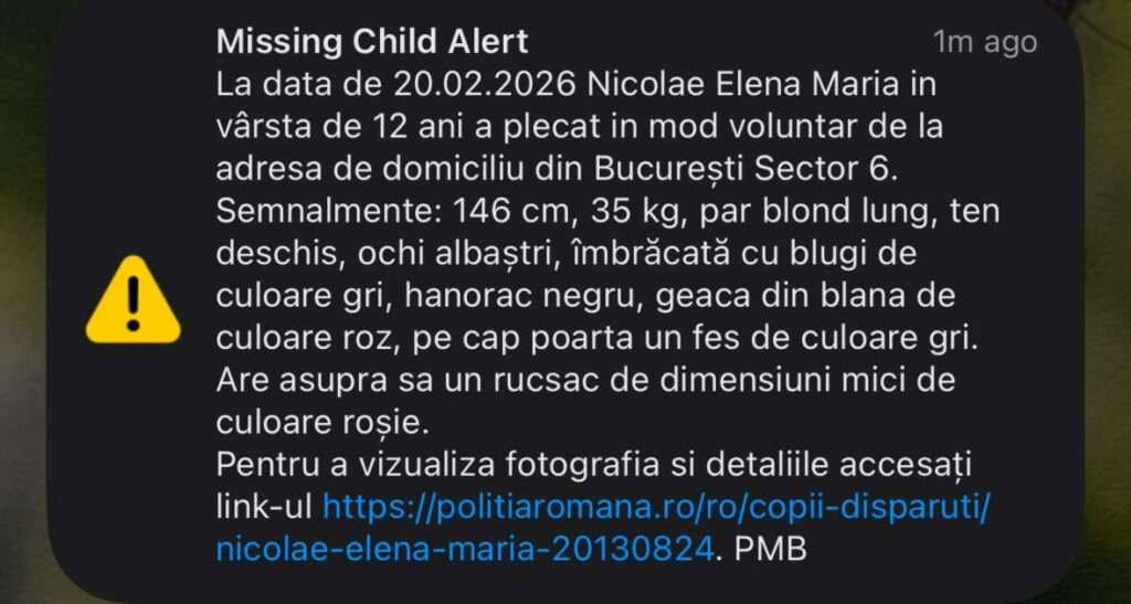 Nou ROALERT emis în București