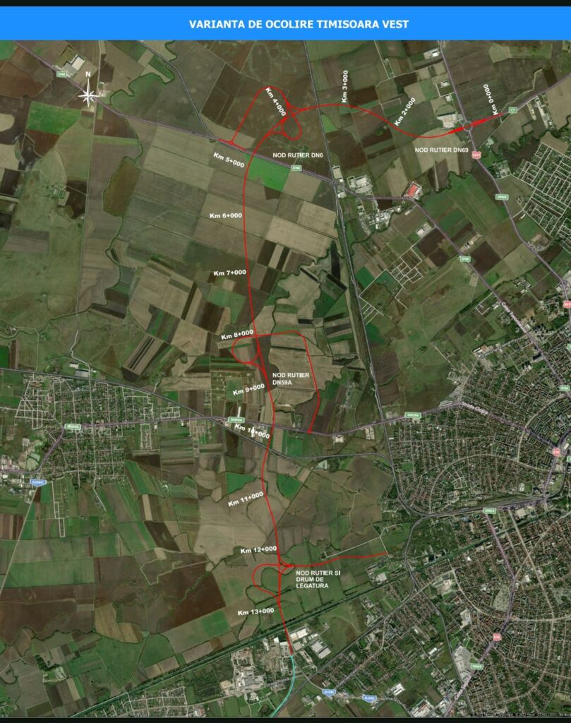 Varianta Ocolitoare Timișoara Vest intră în faza de construcție