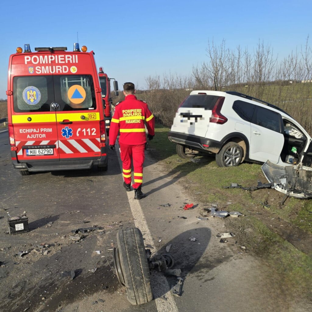 Un mort și un rănit în urma unui accident pe DN 6, în Giurgiu