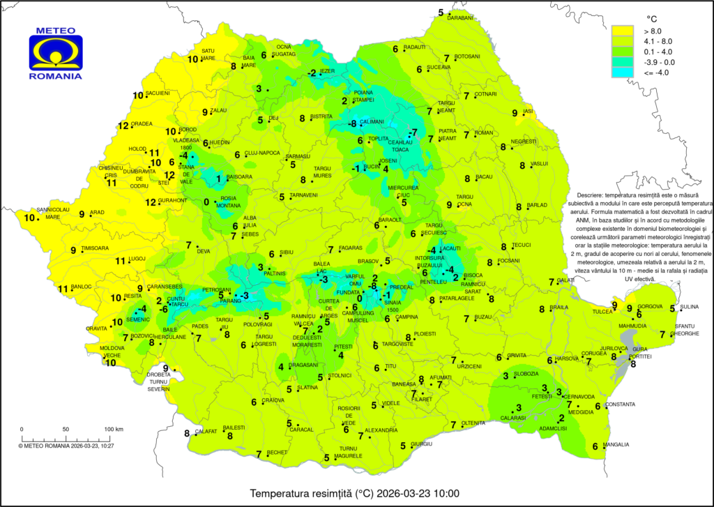Vreme capricioasă în România: ploi, lapoviță la munte și o încălzire temporară