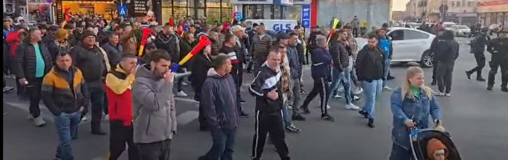 Protest al minerilor de la Complexul Energetic Oltenia