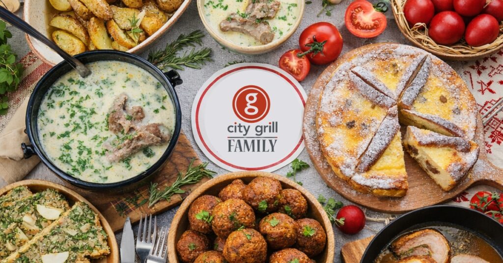 Comenzile pe City Grill Family cresc de peste trei ori in perioada Pastelui, iar salata de boeuf, sarmalele si pasca se afla printre cele mai comandate produse pentru masa de sarbatoare