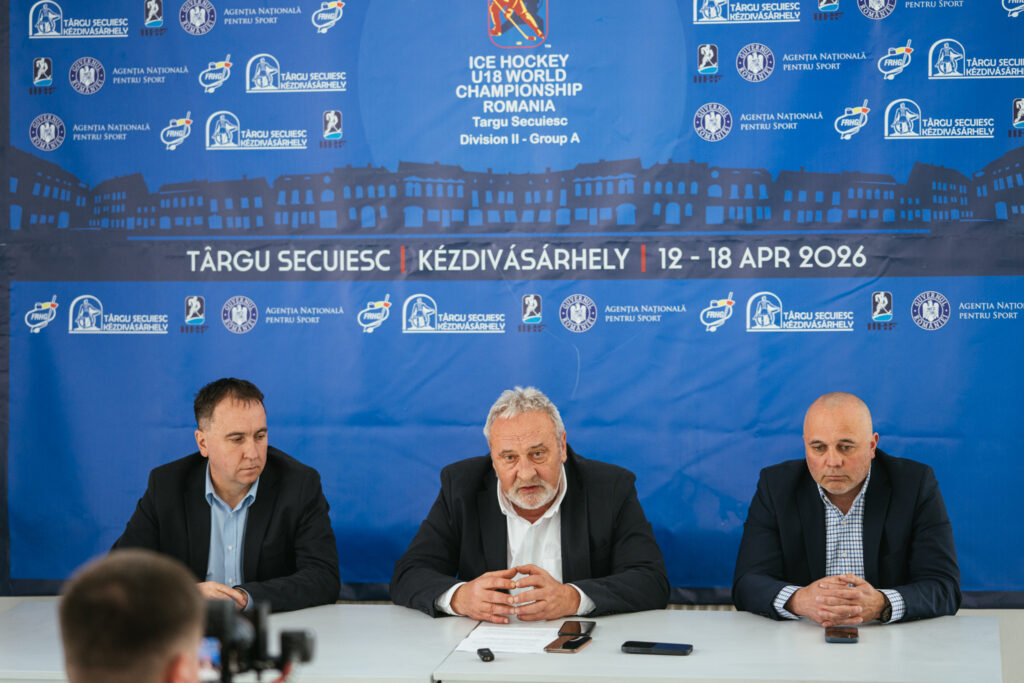 Hochei mondial la Târgu Secuiesc: România U18 joacă acasă în fața propriilor suporteri