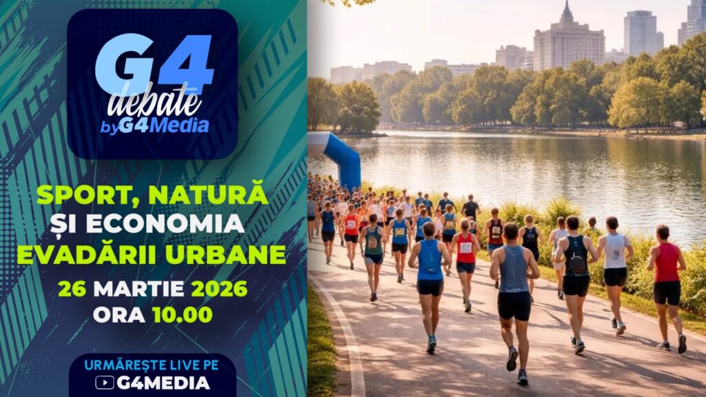 „Sport, Natură și Economia Evadării Urbane”, dezbatere organizată de G4Media, de la ora 10:00