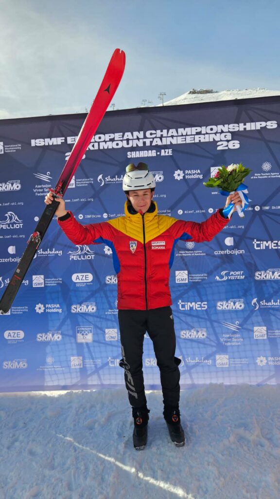 Matei Petre, campion european la schi-alpinism U18, disciplină sportivă care a debutat la JO 2026