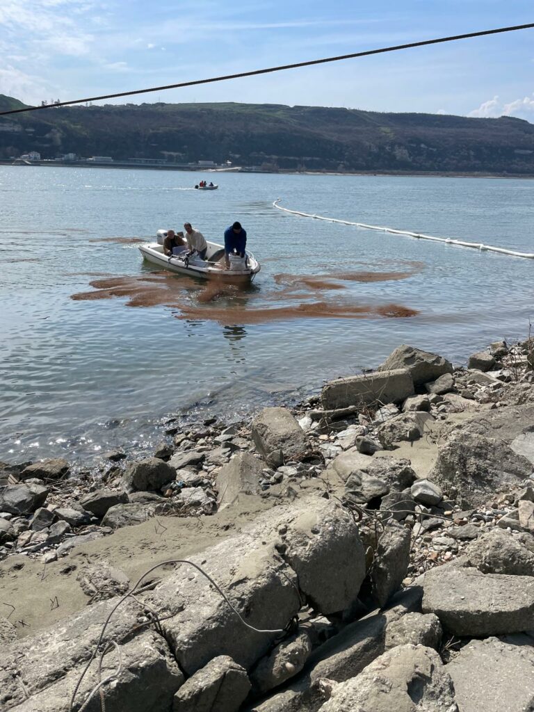 Poluare accidentală pe fluviul Dunărea, în zona Turnu Măgurele, după scufundarea unei nave